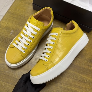 Zapatillas Deportivas Modernas para Hombre - Cuero con Estampado de Cocodrilo Premium con Suela Gruesa y Cómoda - Product Image 2