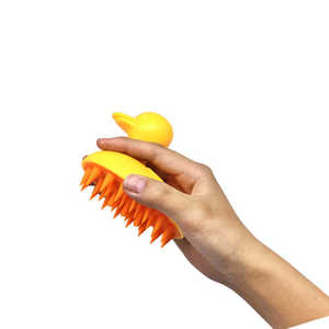 Custom Logo Soft Silicone Cute Yellow Duck Scalp <b>Brush</b> Dog Bath Shower <b>Brush</b> Wash Hair <b>Pet</b> Massager Shampoo <b>Brush</b> Bathroom - Product Image 4