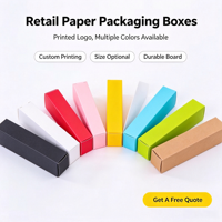 Boîte en papier kraft en carton avec logo personnalisé petite boîte cosmétique boîtes d'emballage en carton parfum rouge à lèvres
