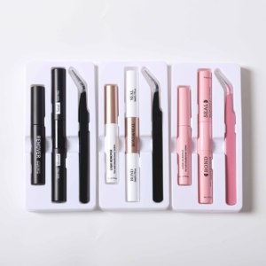 Kit de cils en grappe DIY en gros, extensions de cils réutilisables effet œil de chat naturel et vaporeux avec colle et fixateur, logo personnalisé - Product Image 6