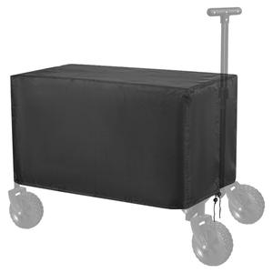 Housse de protection pour chariot de camping extérieur, en tissu Oxford noir, imperméable, à quatre roues, pour pique-nique et voyage - Product Image 1