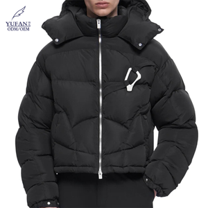 YuFan, servicio personalizado, abrigos acolchados para hombres, moda para exteriores, chaqueta de invierno de talla grande, plumón de <span class=keywords><strong>ganso</strong></span> de pato, <span class=keywords><strong>ropa</strong></span> impermeable acolchada - Product Image 3