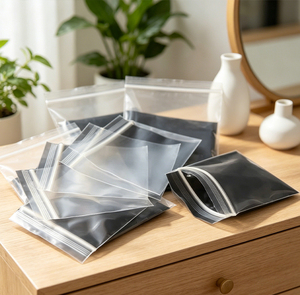 Bolsa de Plástico Transparente, Autoadhesiva, Impermeable y Reciclable, Tipo Stand Up Pouch de PE, para Zapatos y Ropa, Marca <span class=keywords><strong>Duoda</strong></span> - Product Image 3