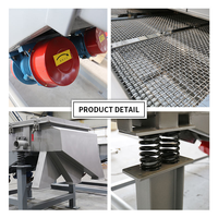Machine à tamiser vibrante linéaire en acier inoxydable 304 de qualité alimentaire, double couche, tamis vibrant rectangulaire, PLC, transformation alimentaire
