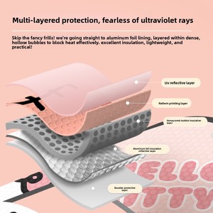 <span class=keywords><strong>Pare</strong></span>-soleil pour <span class=keywords><strong>pare</strong></span>-<span class=keywords><strong>brise</strong></span> avant de voiture San-rio - isolation thermique et protection UV pour utilisation en intérieur - Product Image 4