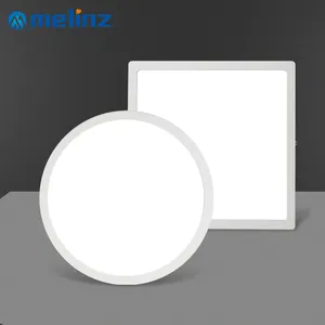 MELINZ 알루미늄 패널 LED 라이트 침실 화이트 표면 장착 6W 12W 18W 24W 패널 라이트 LED