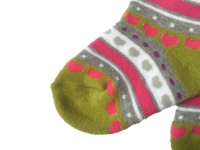 Chaussettes décontractées antidérapantes à motif cœur pour garçons - Chaussettes mi-hautes en coton mélangé à épaisseur standard avec bordures côtelées pour enfants