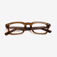 Lbashades OM33318 Monture de Lunettes Carrée Classique Rétro en Acétate de Haute Qualité pour Femmes et Hommes, Monture de Lunettes de Créateur avec Logo Personnalisé 2027