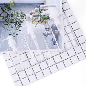 500ml Square <b>Soap</b> <b>Dispenser</b> for Bathroom Large Capacity Shampoo Shower Gel Bottles Refillable Lotion Liquid Storage Container - Product Image 4