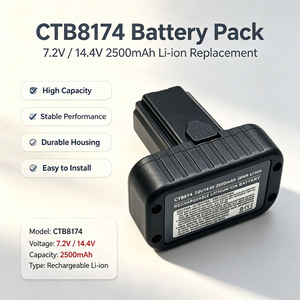Batería recargable de iones de litio de 14.4V 2.5Ah para herramientas Snap on CTB8174 CTB8172 CT861DB CTC722 CT825DB CTC131 US Tools - Product Image 3
