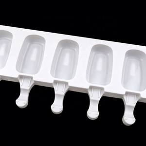 8 trous ellipse gros crème glacée Popsicle moules moule à crème glacée de qualité alimentaire silicone pas estampillé bpa gratuit main faire glace <span class=keywords><strong>crea</strong></span> - Product Image 6