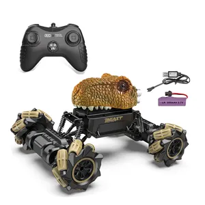 QS新型合金自由轮RC压铸4WD特技轮遥控玩具车摩擦金属模型车儿童礼品