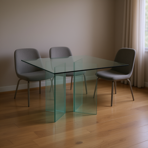 Base de table en verre moderne 100 cm H 40 cm L pour tables à manger - Product Image 3