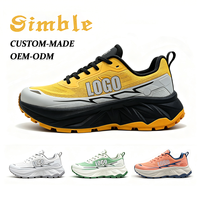 Chaussures de sport professionnelles personnalisées pour l'extérieur, chaussures de course à pied, absorption des chocs, semelle épaisse en caoutchouc, chaussures décontractées pour la marche, baskets