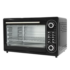 Horno de Sobremesa de Acero Inoxidable para el Hogar, Temporizador, Gran Capacidad, Sin Humo, Multiusos, para Hacer Pan y Pizza - Product Image 1