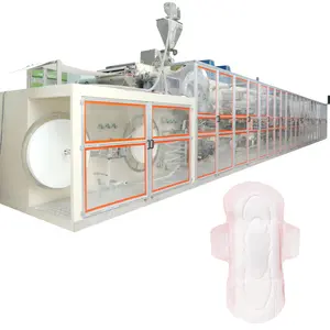 Máquina de fabricación de almohadillas sanitarias Servo completo Línea de producción automática para servilletas sanitarias en China