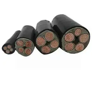 Copper conductor 4x185mm steel tape armoured power cable