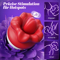 3 IN1 Mund förmige Zunge lecken Vibrator Weibliche Kitzler Sauger Mund nippel Klitoris Stimulator Mastur bator Sexspielzeug für Frauen