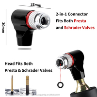 Portable Mini accessoire en aluminium CO2 gonfleur Presta Schrader valves pompe à air à main pour VTT et vélo