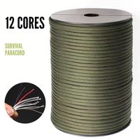 Camping Langlebige Nylon-Fallschirmschnur 30m 7-Strang 4mm Geflochten Doppelschichtig Tarnfarben Zhonzi PR01 Universell Alle Jahreszeiten 5 Personen