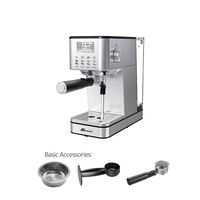 Máquina de Café Espresso Semiautomática Anbolife de 15 Bares, Termobloque, Pantalla Digital, Vaporizador, Tanque de Agua de 1.7L, OEM, ODM