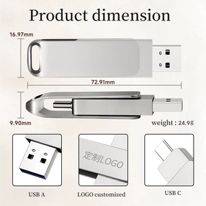 Hình ảnh thanh kim loại xoay <span class=keywords><strong>USB</strong></span> <span class=keywords><strong>Flash</strong></span> Drive 4GB 8GB 16GB Kim Loại <span class=keywords><strong>USB</strong></span> Stick 32GB 64GB Pendrive <span class=keywords><strong>USB</strong></span> 2.0 Ổ Đĩa Bút U đĩa - Product Image 4