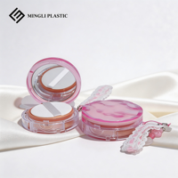 Nouveau Style Transparent Coussin D'air Fondation Cas 12g Maquillage Bb Crème Coussin D'air Boîte En Plastique Compact Poudre Cas Avec Miroir