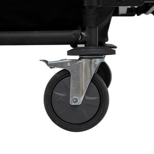 Chariot de nettoyage de chambre d'hôtel de haute qualité Structure en tissu de gros Chariot de service de chambre noir double face - Product Image 5