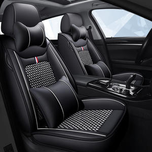 Housses de siège de <span class=keywords><strong>voiture</strong></span> universelles en tissu de lin respirant personnalisées, ensemble complet, noir, Polo M3 X5 Touareg Estate Bus A5 Golf - Product Image 4