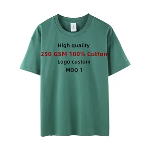 Bán Buôn Quá Khổ T-Shirt Tùy Chỉnh Thư In Phun Mô Hình Jersey 250G Nặng Trọng Lượng Tắt Vai Người Đàn Ông Unisex T-Shirt