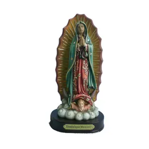 树脂我们的瓜达卢佩雕像夫人，树脂宗教雕像