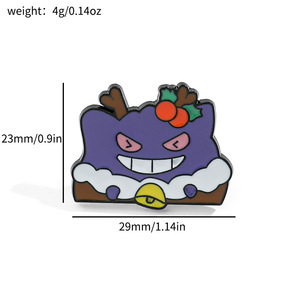 Broche Pokémon personnalisée électroplaquée de style japonais, badge de collection Pocket Monsters, accessoire cadeau - Product Image 2
