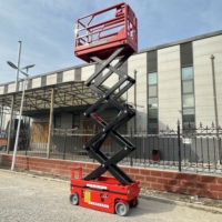Plateforme élévatrice mobile à ciseaux de 8 m, hauteur de levage réglable, plateforme de levage industrielle pour entrepôt
