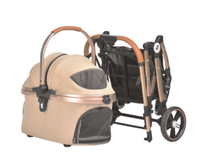Poussette pliable pour animaux de compagnie en métal SBB C330L |   Détachable |   Chariot portable pour chats et chiens en extérieur