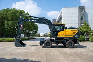 Nouvelles excavatrices sur pneus Hyundai HW210 de 21 tonnes, machines de terrassement hydrauliques, nouvelles excavatrices sur pneus Hyundai HW210 - Product Image 2