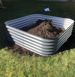 Cama de jardín elevada de Aluzinc, caja de macetero para exteriores, para cultivo - Product Image 6