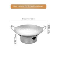 Chauffe-plat portable en acier inoxydable martelé non revêtu, alimenté au combustible, température contrôlée 85-100°C pour le maintien au chaud des aliments