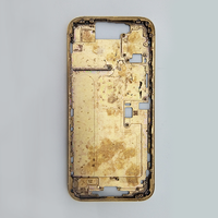 Cadre intermédiaire plaqué or véritable de haute qualité, personnalisé, de luxe, électro-plaqué, semi-fini, pour iPhone 16 Pro