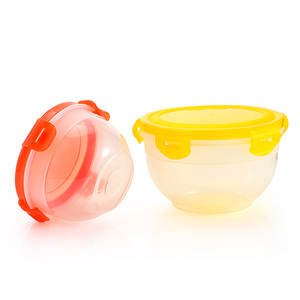 Four À Micro-ondes Boîte À Bento Écologique Récipient En Plastique <span class=keywords><strong>Bol</strong></span> à Salade Avec une Fourchette Pour Les Enfants Déjeuner - Product Image 2