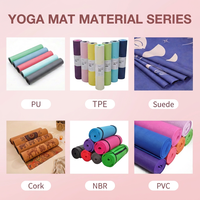 Tapis de yoga TPE personnalisé avec logo imprimé, Pilates, gym, haute qualité, durable, écologique, double couche, 183x61cm, 1.5-5mm