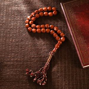 Entrega rápida borla oración 33 Misbaha Tasbeeh musulmán Rosario cuentas contador pulsera regalo joyería Islámica - Product Image 5