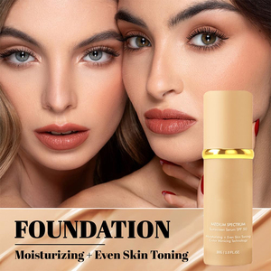 Hot Selling 4 in 1 <b>Foundation</b> Light Spectrum Color Change <b>Foundation</b> Spf 50 Custom Makeup <b>Foundation</b> for Any Skin Color - Product Image 5