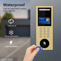 Système d'interphone vidéo de bâtiment pour multi-appartements reconnaissance faciale sonnette caméra accès déverrouiller système d'entrée de porte à domicile