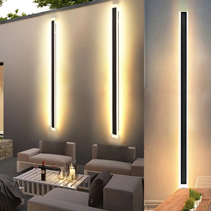 Hiện Đại 3000K Trắng Ấm Dẫn Đèn Tường IP65 Không Thấm Nước Nhôm Cơ Sở Tuyến Tính Dải Vườn Sconce Cho Ngoài Trời Bên Ngoài - Product Image 6