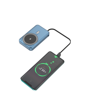 Batterie externe magnétique sans fil ultra-fine et portable, charge rapide PD20W, batterie Li-polymère avec charge solaire - Product Image 5