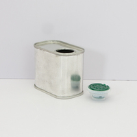 Boîtes en étain carrées vides personnalisées, boîtes en métal pour huile, boîtes en étain pour huile d'olive avec bouchons en plastique pour l'emballage d'huile d'olive et d'huile d'arachide