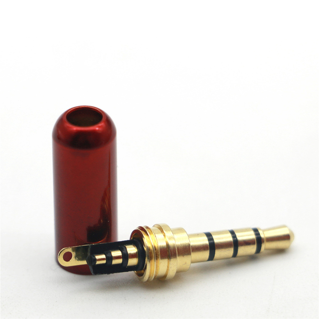 3.5Mm Plug 3/4 Pole 3.5Mm Headphone Audio Jack Adapter Gold Plated 3.5MM Stereo Plug