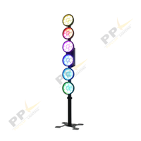 6x50W LED Rétro Lumière RGB 3-en-1 Wash Strobe Projecteur de Scène DMX Activé par le Son Éclairage DJ pour Bar KTV Disco Fête Club