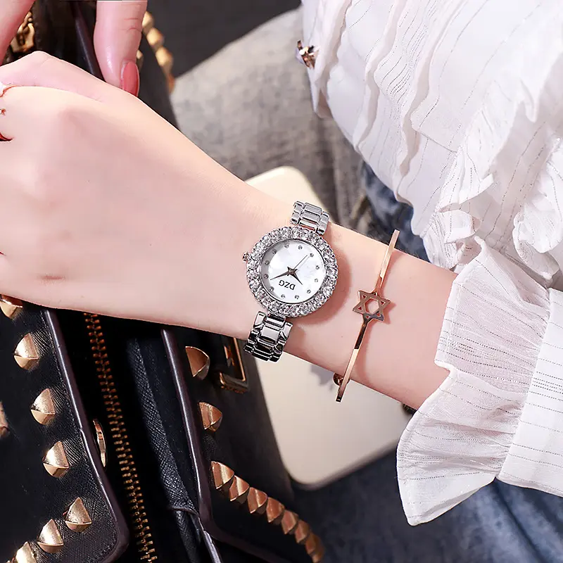 Luxury Women's Watch Crystal Bracelet Ladies Watch Casual Quartz Wristwatch