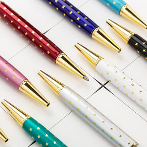 Bolígrafos de punta redonda metálicos flotantes con purpurina DIY, populares y de moda, de 1.0 mm de ancho de escritura, personalizables con logotipo - Product Image 4